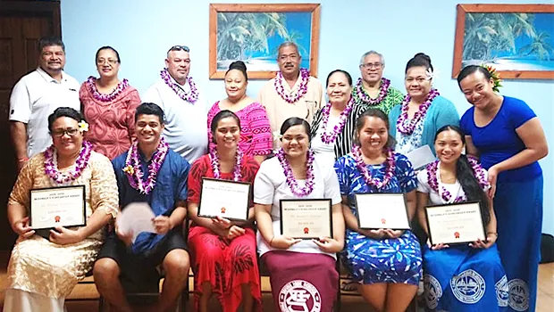 McDonald's scholarship recipients and their parents