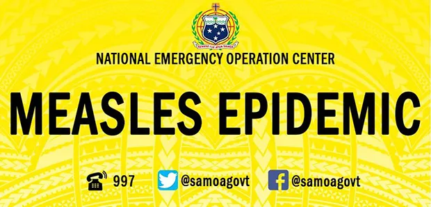 Measles epidemic logo