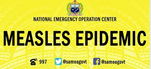Measles epidemic poster