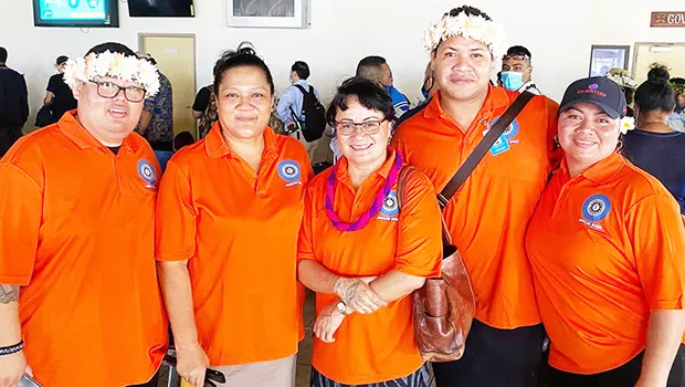  American Samoa Medicaid State Agency director, Sandra King-Young (middle) posed for a photo with her staff