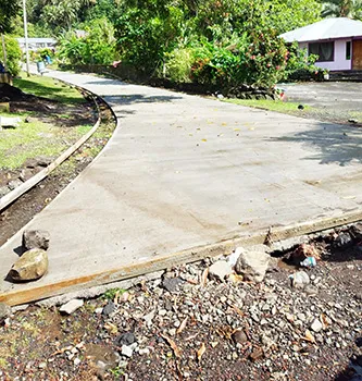 Road work at Mesepa