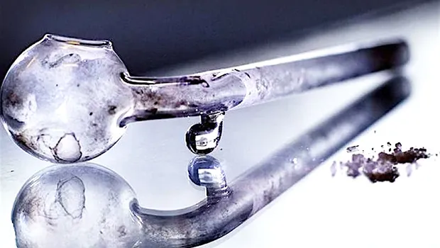 A glass pipe that can be used for smoking meth