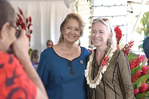 Taimalelagi Minnie Tuia and Diana Birkett Rakow