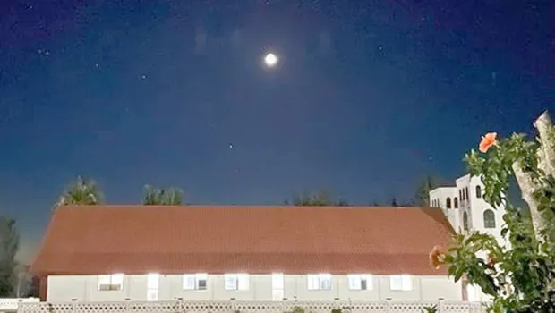 Moonlight over CCCAS church Ofu Manu'a