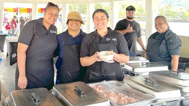 Moso'oi Festival food booth