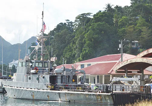 The MV Pago Pago at the Fagatogo wharf