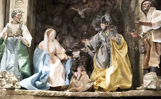 Nativity Scene in the East Room of the White House