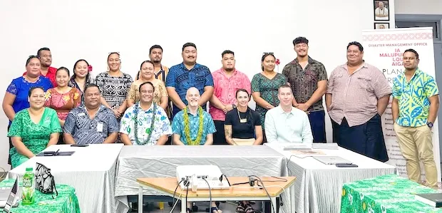 Nevada National Guard with Samoa emergency personnel