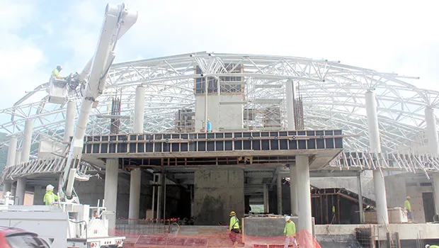 Skeleton of new fono building under construction