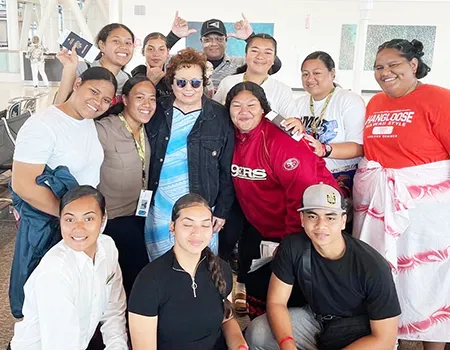 Amata with Youth Challenge students