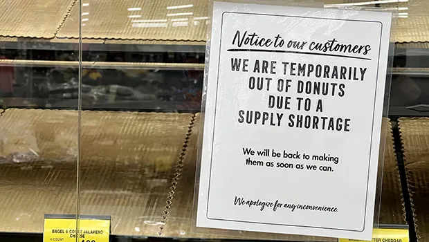 Empty donut case at Hawaii Safeway store