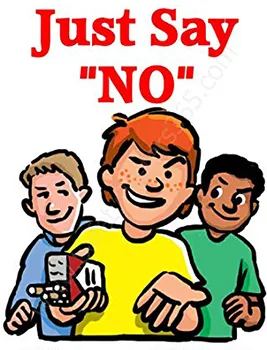 Just say no to smoking logo