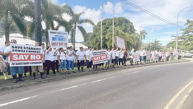 Demonstation against expansion of PRIA