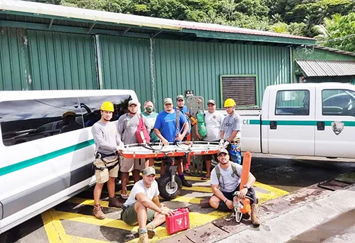 Members of the NPS search and rescue team