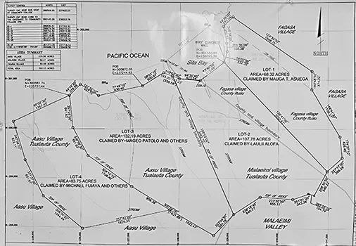 Nu'u Fou land survey
