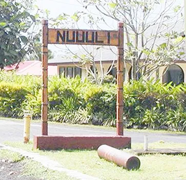 Nu’uuli village sign