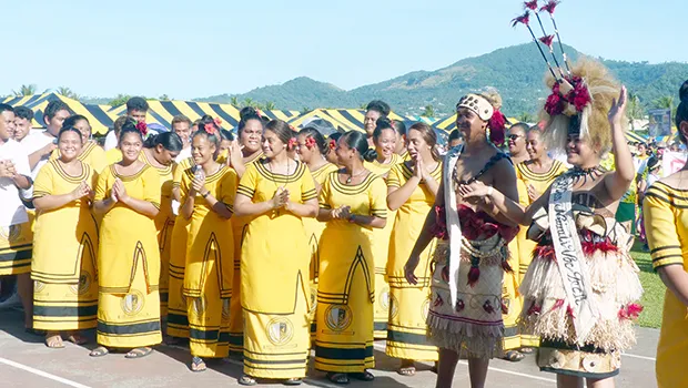 Nuuuli Vo Tech High School at the 2019 Flag Day ceremony