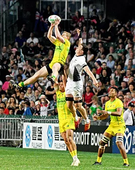 NZ All Blacks battled on a kickoff 