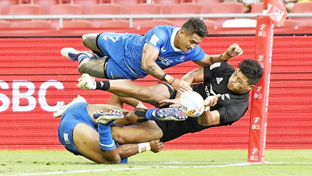 Samoa's Melani Matavao and New Zealand’s Tone Ng Shiu