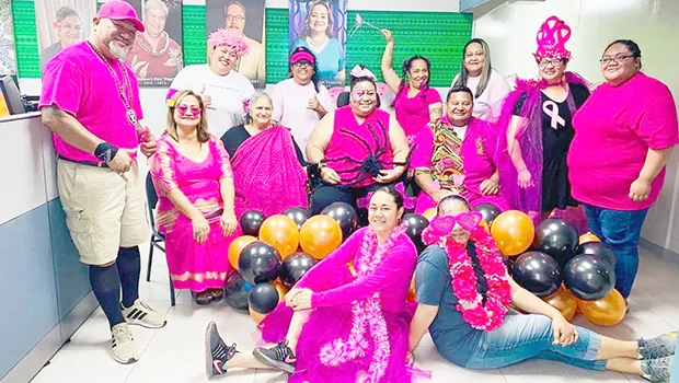 Office of Disaster Assistance and Petroleum Management staff wearing pink
