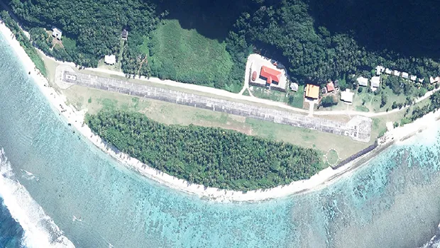 aerial photo of the Ofu Airport 