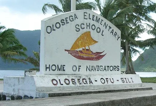 Olosega Elementary School sign