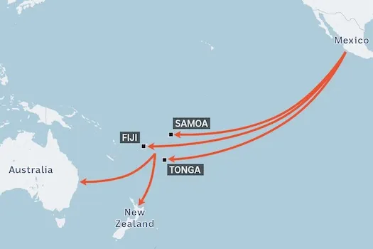 Pacific drug trafficking routes 