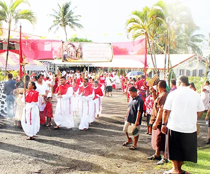 Palm Sunday procession