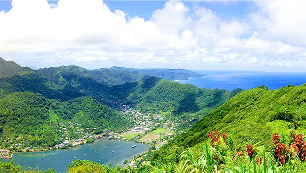 Pago village and harbor