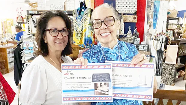 Pat Letuli (r) was the winner of the Rotary Club Grand Prize