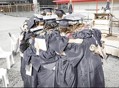 Pacific Horizons grads celebrating