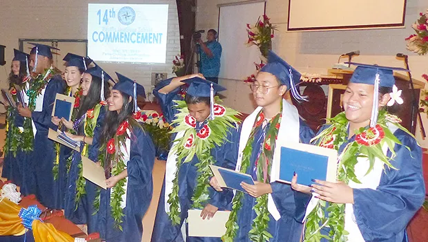 Pacific Horizons Class of 2019 during their graduation ceremony