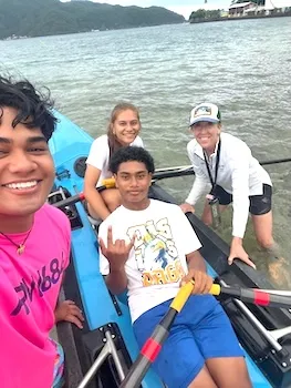 Students from Pacific Horizons School and South Pacific Academy