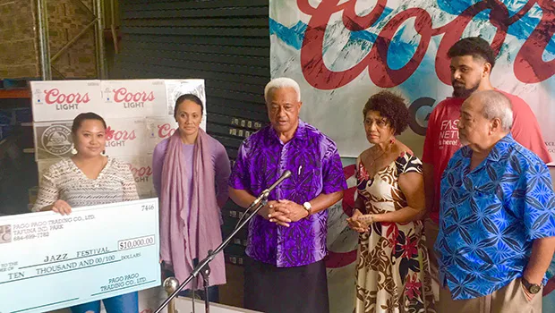  (L-R) Louisa Kuea, PPTC’s owner and CEO, Ella Gurr;  VP SJAF, Ali’itama Sotoa; SJAF consultant, Peta Siulepa; and SJAF Board member Vaitoa Hans Langkilde.