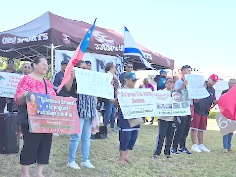 Peaceful protest in Auckland