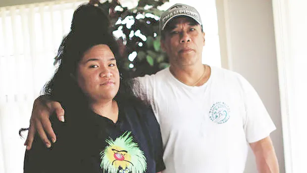Ilalio Polevia and daughter Rita,