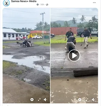 Video of police at bicycle incident