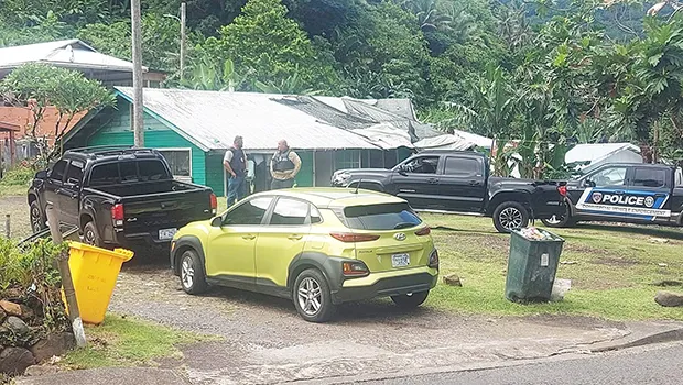 Officers executed a search warrant on Semi Aiava’s residence in Pago Pago.