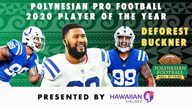 Polynesian Football Hall of Fame graphic of DeForest Buckner
