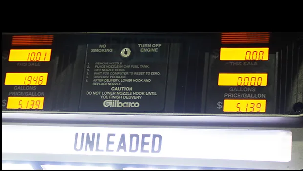 Gas price at the pump $5.13