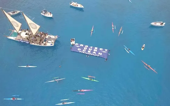 Over 150 people head out to sea in vessels of all sizes