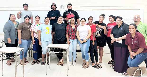 Students in the ASCC class Introduction to Psychology