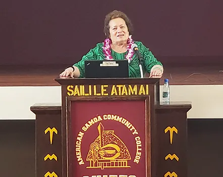 Congresswoman Aumua Amata