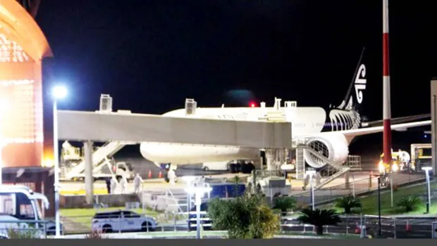 Earlier repat flight arriving at Faleolo International Airport.