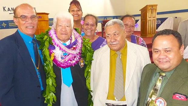 Rev. Faletoi Uso (second from left)
