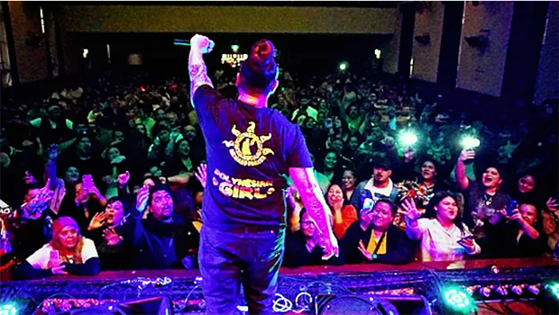 Richard Parker before a crowd in Melbourne last month.