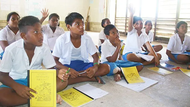 Children in a classroom.