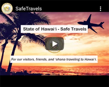 Safe Travels Hawaii graphic