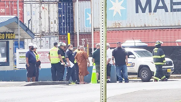 First responders at the Port of Pago Pago