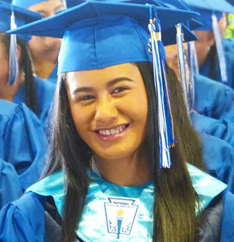Samoana High School class of 2018 Salutatorian, Arizona Fa'apio Sataua Tua.